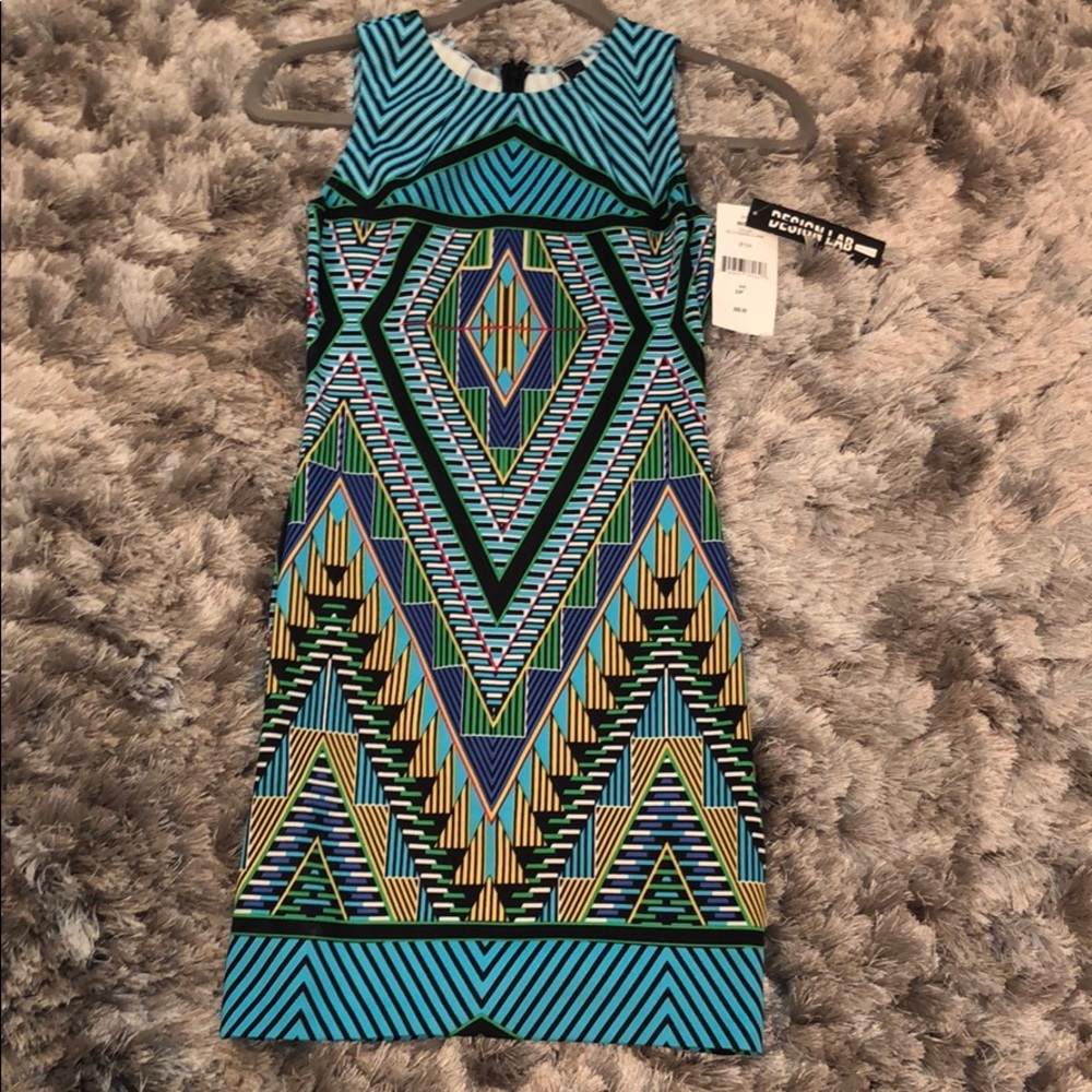 Lord & Taylor Aztec Print Dress